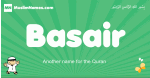 Basair arabic boys name and meaning, quranic boys name Basair
