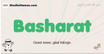 Basharat muslim boys name and meaning, islamic boys name Basharat