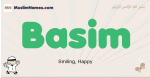 Basim muslim boys name and meaning, islamic boys name Basim