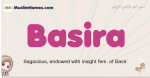 Basira muslim girls name and meaning, islamic girls name Basira
