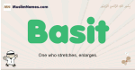 Basit muslim boys name and meaning, islamic boys name Basit