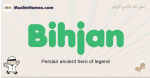 Bihjan muslim boys name and meaning, islamic boys name Bihjan