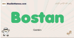 Bostan muslim boys name and meaning, islamic boys name Bostan