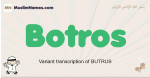 Botros muslim boys name and meaning, islamic boys name Botros