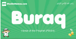 Buraq arabic boys name and meaning, quranic boys name Buraq