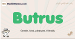 Butrus muslim boys name and meaning, islamic boys name Butrus