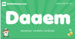 Daaem arabic boys name and meaning, quranic boys name Daaem