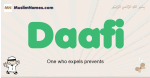 Daafi muslim boys name and meaning, islamic boys name Daafi