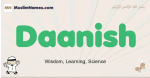 Daanish muslim boys name and meaning, islamic boys name Daanish
