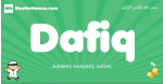 Dafiq arabic boys name and meaning, quranic boys name Dafiq