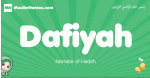 Dafiyah arabic girl name and meaning, quranic girls name Dafiyah