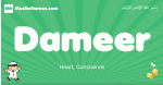 Dameer arabic boys name and meaning, quranic boys name Dameer