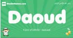 Daoud arabic boys name and meaning, quranic boys name Daoud