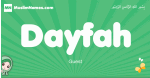 Dayfah arabic girl name and meaning, quranic girls name Dayfah