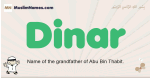 Dinar muslim boys name and meaning, islamic boys name Dinar