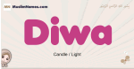 Diwa muslim girls name and meaning, islamic girls name Diwa