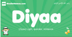 Diyaa arabic boys name and meaning, quranic boys name Diyaa