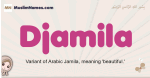 Djamila muslim girls name and meaning, islamic girls name Djamila