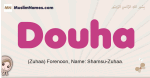 Douha muslim girls name and meaning, islamic girls name Douha