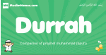 Durrah arabic boys name and meaning, quranic boys name Durrah