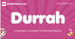 Durrah arabic girls name and meaning, quranic girls name Durrah