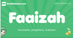 Faaizah arabic girl name and meaning, quranic girls name Faaizah