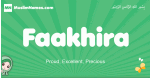 Faakhira arabic girl name and meaning, quranic girls name Faakhira