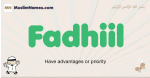 Fadhiil muslim boys name and meaning, islamic boys name Fadhiil