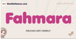 Fahmara muslim girls name and meaning, islamic girls name Fahmara