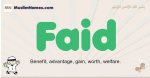 Faid muslim boys name and meaning, islamic boys name Faid