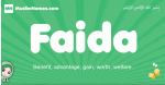 Faida arabic girl name and meaning, quranic girls name Faida
