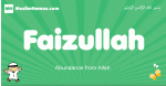 Faizullah arabic boys name and meaning, quranic boys name Faizullah