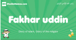 Fakhar-uddin arabic boys name and meaning, quranic boys name Fakhar-uddin