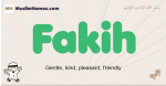 Fakih muslim boys name and meaning, islamic boys name Fakih