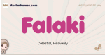 Falaki muslim girls name and meaning, islamic girls name Falaki