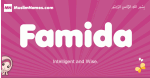 Famida arabic girls name and meaning, muslim girl name Famida