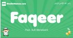 Faqeer arabic boys name and meaning, quranic boys name Faqeer