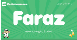 Faraz arabic boys name and meaning, quranic boys name Faraz