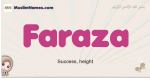 Faraza muslim girls name and meaning, islamic girls name Faraza