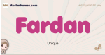 Fardan muslim girls name and meaning, islamic girls name Fardan