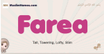 Farea muslim girls name and meaning, islamic girls name Farea