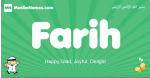 Farih arabic boys name and meaning, quranic boys name Farih