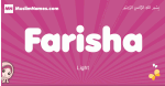 Farisha arabic girls name and meaning, muslim girl name Farisha