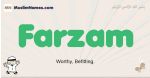 Farzam muslim boys name and meaning, islamic boys name Farzam