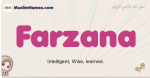 Farzana muslim girls name and meaning, islamic girls name Farzana