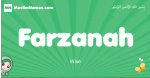 Farzanah arabic girl name and meaning, quranic girls name Farzanah