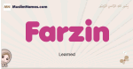 Farzin muslim girls name and meaning, islamic girls name Farzin