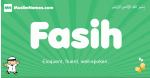 Fasih arabic boys name and meaning, quranic boys name Fasih