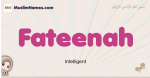 Fateenah muslim girls name and meaning, islamic girls name Fateenah