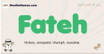 Fateh muslim boys name and meaning, islamic boys name Fateh